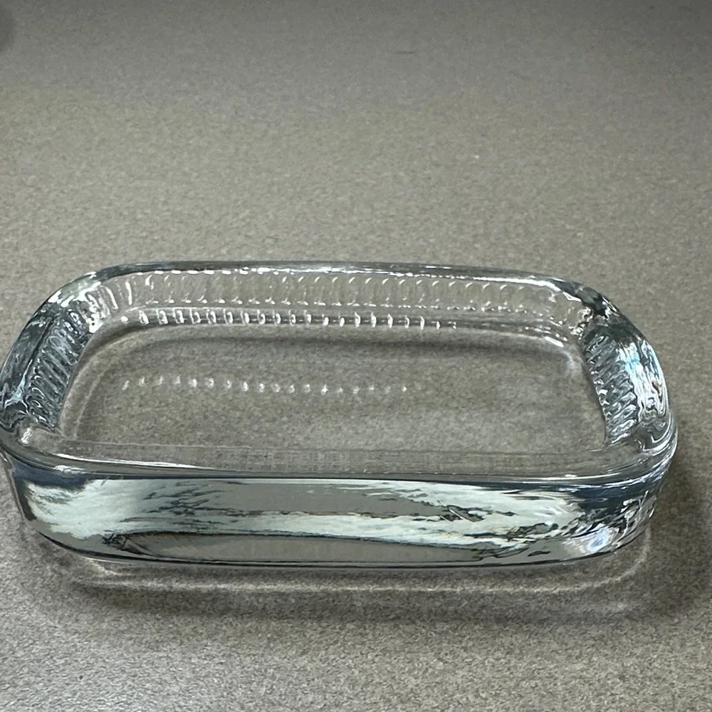 19th Century Clear Cut Glass Soap Dish